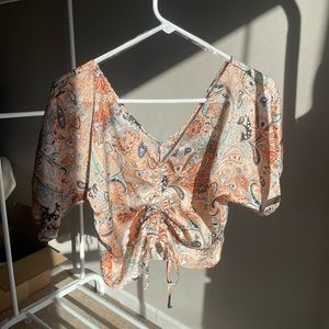 Boho Cropped Blouse
